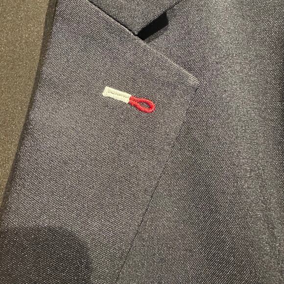 NWT PJ Paul Jones Size Large Blazer Sportcoat Black Pocket Square Office Work - Picture 14 of 15